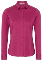 ETERNA LANGARM BLUSE MODERN CLASSIC SLIM FIT JERSEY FUCHSIA UNIFARBEN