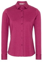 ETERNA LANGARM BLUSE MODERN CLASSIC SLIM FIT JERSEY FUCHSIA UNIFARBEN