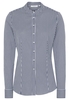 ETERNA LANGARM BLUSE MODERN CLASSIC SLIM FIT JERSEY MARINE GESTREIFT