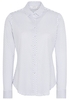 ETERNA LANGARM BLUSE MODERN CLASSIC SLIM FIT JERSEY MARINE/WEISS