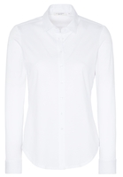 ETERNA LANGARM BLUSE MODERN CLASSIC SLIM FIT JERSEY WEISS UNIFARBEN