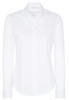 ETERNA LANGARM BLUSE MODERN CLASSIC SLIM FIT JERSEY WEISS UNIFARBEN