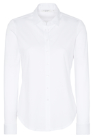 ETERNA LANGARM BLUSE MODERN CLASSIC SLIM FIT JERSEY WEISS UNIFARBEN