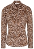 ETERNA LANGARM BLUSE MODERN CLASSIC SLIM FIT SATINGEWEBE BEIGE/BRAUN