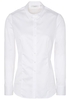 ETERNA LANGARM BLUSE MODERN CLASSIC SLIM FIT SATINGEWEBE WEISS