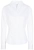 ETERNA LANGARM BLUSE MODERN CLASSIC SLIM FIT SATINGEWEBE WEISS