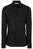 ETERNA LANGARM BLUSE MODERN CLASSIC STRETCH SCHWARZ UNIFARBEN