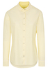 ETERNA LANGARM BLUSE MODERN CLASSIC UPCYCLING SHIRT OXFORD GELB/WEISS
