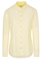 ETERNA LANGARM BLUSE MODERN CLASSIC UPCYCLING SHIRT OXFORD GELB/WEISS