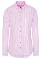 ETERNA LANGARM BLUSE MODERN CLASSIC UPCYCLING SHIRT OXFORD ROSA/WEISS