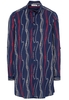 ETERNA LANGARM BLUSENKLEID MODERN CLASSIC POPELINE MARINE BEDRUCKT