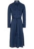 ETERNA LANGARM BLUSENKLEID MODERN CLASSIC TENCEL BLAU UNIFARBEN