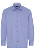 ETERNA LANGARM HEMD COMFORT FIT BLAU STRUKTURIERT