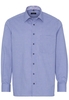 ETERNA LANGARM HEMD COMFORT FIT BLAU STRUKTURIERT