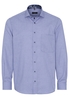 ETERNA LANGARM HEMD COMFORT FIT BLAU STRUKTURIERT