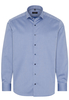 ETERNA LANGARM HEMD COMFORT FIT BLAU STRUKTURIERT