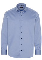 ETERNA LANGARM HEMD COMFORT FIT BLAU STRUKTURIERT