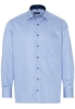 ETERNA LANGARM HEMD COMFORT FIT HELLBLAU STRUKTURIERT