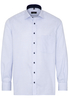 ETERNA LANGARM HEMD COMFORT FIT HELLBLAU STRUKTURIERT