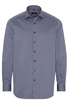 ETERNA LANGARM HEMD COMFORT FIT MARINE BLAU STRUKTURIERT