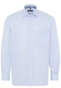 ETERNA LANGARM HEMD COMFORT FIT BINDUNGSAUFLEGER HELLBLAU/WEISS
