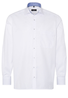 ETERNA LANGARM HEMD COMFORT FIT COVER SHIRT TWILL WEISS UNIFARBEN