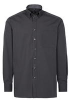 ETERNA LANGARM HEMD COMFORT FIT FIL À FIL ANTHRAZIT UNIFARBEN