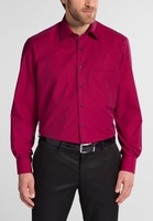 ETERNA LANGARM HEMD COMFORT FIT FIL À FIL ROT UNIFARBEN