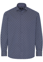 ETERNA LANGARM HEMD COMFORT FIT FISCHGRAT LILA BEDRUCKT