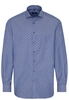 ETERNA LANGARM HEMD COMFORT FIT FISCHGRAT MARINEBLAU BEDRUCKT