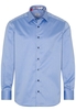 ETERNA LANGARM HEMD COMFORT FIT GENTLE SHIRT TWILL BLAU UNIFARBEN