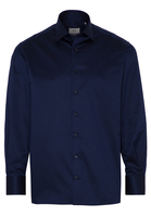 ETERNA LANGARM HEMD COMFORT FIT GENTLE SHIRT TWILL BLAU UNIFARBEN