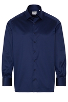 ETERNA LANGARM HEMD COMFORT FIT GENTLE SHIRT TWILL BLAU UNIFARBEN