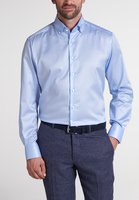 ETERNA LANGARM HEMD COMFORT FIT GENTLE SHIRT TWILL HELLBLAU UNIFARBEN