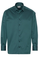 ETERNA LANGARM HEMD COMFORT FIT GENTLE SHIRT TWILL PETROL UNIFARBEN