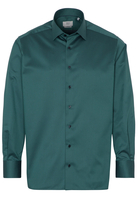 ETERNA LANGARM HEMD COMFORT FIT GENTLE SHIRT TWILL PETROL UNIFARBEN