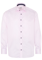 ETERNA LANGARM HEMD COMFORT FIT GENTLE SHIRT TWILL ROSA UNIFARBEN