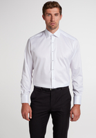 ETERNA LANGARM HEMD COMFORT FIT GENTLE SHIRT TWILL WEISS UNIFARBEN