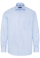 ETERNA LANGARM HEMD COMFORT FIT KETTLANCÈ HELLBLAU/WEISS STRUKTURIERT