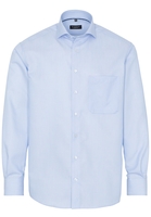 ETERNA LANGARM HEMD COMFORT FIT KETTLANCÈ HELLBLAU/WEISS STRUKTURIERT