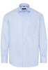 ETERNA LANGARM HEMD COMFORT FIT KETTLANCÈ HELLBLAU/WEISS STRUKTURIERT