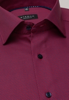 ETERNA LANGARM HEMD COMFORT FIT KETTLANCÉ ROT STRUKTURIERT