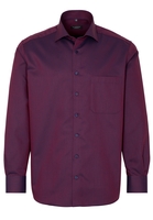 ETERNA LANGARM HEMD COMFORT FIT KETTLANCÉ ROT/BLAU STRUKTURIERT