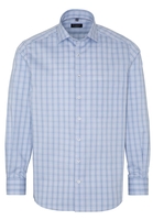 ETERNA LANGARM HEMD COMFORT FIT LOTUS SHIRT TWILL BLAU KARIERT