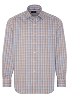 ETERNA LANGARM HEMD COMFORT FIT LOTUS SHIRT TWILL BRAUN/BLAU KARIERT
