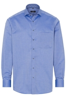 ETERNA LANGARM HEMD COMFORT FIT NATTÉ BLAU STRUKTURIERT