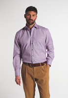 ETERNA LANGARM HEMD COMFORT FIT ORCHIDEE STRUKTURIERT