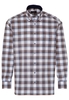 ETERNA LANGARM HEMD COMFORT FIT OXFORD BLAU/GELB KARIERT