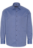ETERNA LANGARM HEMD COMFORT FIT OXFORD BLAU/ROT BEDRUCKT