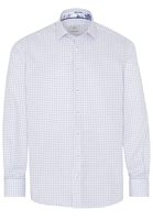 ETERNA LANGARM HEMD COMFORT FIT OXFORD BLAU/WEISS KARIERT